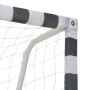 Schwarz-weißes Fußballtor aus Metall, 300 x 200 x 90 cm von vidaXL, Fußballtore - Ref: Foro24-91954, Preis: 134,18 €, Rabatt: %