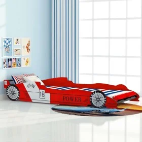 Children's racing car bed red 90x200 cm by vidaXL, Cribs and beds for children - Ref: Foro24-244464, Price: 202,60 €, Discoun...