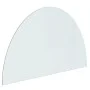 Semicircular glass plate for fireplace 1000x600 mm by vidaXL, Glass - Ref: Foro24-324112, Price: 54,97 €, Discount: %