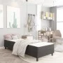 Box Spring bed frame gray fabric 100x200 cm by vidaXL, Beds and slatted bases - Ref: Foro24-287454, Price: 115,11 €, Discount: %