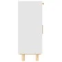 Solid pine wood and natural white rattan sideboard 60x30x75 cm by vidaXL, Sideboards - Ref: Foro24-345636, Price: 134,14 €, D...
