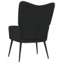 Relaxsessel mit Fußstütze aus schwarzem Stoff von vidaXL, Sessel - Ref: Foro24-327958, Preis: 118,43 €, Rabatt: %