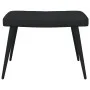 Sillón de relax con reposapiés tela negro de vidaXL, Sillones - Ref: Foro24-327958, Precio: 118,41 €, Descuento: %