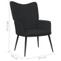 Relax armchair with black fabric footrest by vidaXL, Armchairs - Ref: Foro24-327958, Price: 120,29 €, Discount: %