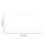 Glasplatte für halbrunden Kamin 1000x500 mm von vidaXL, Glas - Ref: Foro24-324117, Preis: 47,04 €, Rabatt: %