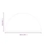 Placa de vidrio para chimenea semicircular 1000x500 mm de vidaXL, Cristal - Ref: Foro24-324117, Precio: 46,73 €, Descuento: %