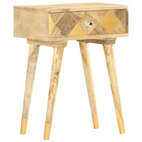 Mesita de noche de madera maciza de mango 43x30x58 cm de vidaXL, Mesitas de noche - Ref: Foro24-285857, Precio: 80,67 €, Desc...