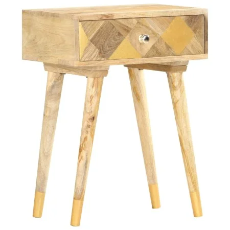 Nachttisch aus massivem Mangoholz, 43 x 30 x 58 cm von vidaXL, Nachttische - Ref: Foro24-285857, Preis: 80,67 €, Rabatt: %