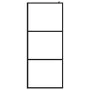 Accessible shower screen ESG transparent black glass 100x195cm by vidaXL, Shower walls and screens - Ref: Foro24-149150, Pric...