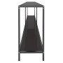 Black tempered glass console table 220x35x75.5 cm by vidaXL, Side tables - Ref: Foro24-331711, Price: 137,30 €, Discount: %