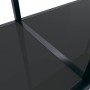 Black tempered glass console table 220x35x75.5 cm by vidaXL, Side tables - Ref: Foro24-331711, Price: 137,30 €, Discount: %
