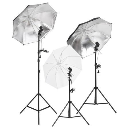 Studio lighting set with tripods and umbrellas by vidaXL, Flashes and studio lighting - Ref: Foro24-190233, Price: 100,38 €, ...