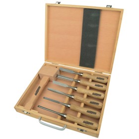 Brüder Mannesmann Set de herramientas para tallar madera 7 pzas