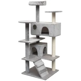 Katzenkratzbaum mit Sisalkratzbaum 125 cm grau von vidaXL, Katzenmöbel - Ref: Foro24-170475, Preis: 89,36 €, Rabatt: %