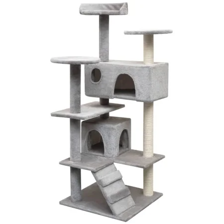 Cat scratching post with sisal scratching post 125 cm gray by vidaXL, Cat furniture - Ref: Foro24-170475, Price: 89,36 €, Dis...