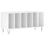 Glänzend weißer Sperrholz-Disc-Schrank 100x38x48 cm von vidaXL, CD- und DVD-Speicher - Ref: Foro24-831750, Preis: 74,91 €, Ra...