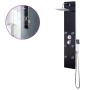 Panel ducha de vidrio negro 25x44,6x130 cm by vidaXL, Jet nozzles for bathtubs and showers - Ref: Foro24-142993, Price: 194,8...