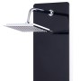 Panel ducha de vidrio negro 25x44,6x130 cm by vidaXL, Jet nozzles for bathtubs and showers - Ref: Foro24-142993, Price: 194,8...