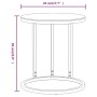 Beistelltisch aus gehärtetem Glas in Schwarz und Gold 45 cm von vidaXL, Seitentische - Ref: Foro24-331662, Preis: 46,05 €, Ra...