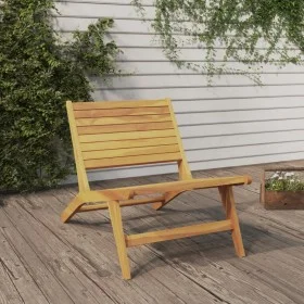 Silla de jardín de madera maciza de teca de vidaXL, Sillas de jardín - Ref: Foro24-319153, Precio: 150,97 €, Descuento: %