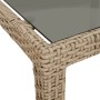 Gartentisch aus gehärtetem Glas PE Rattan beige 250x100x75 cm von vidaXL, Gartentische - Ref: Foro24-316728, Preis: 197,33 €,...