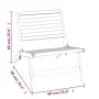Silla de jardín de madera maciza de teca de vidaXL, Sillas de jardín - Ref: Foro24-319153, Precio: 150,97 €, Descuento: %