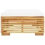 Garden furniture set 2 pieces solid teak wood by vidaXL, Modular outdoor sofas - Ref: Foro24-319169, Price: 271,61 €, Discoun...