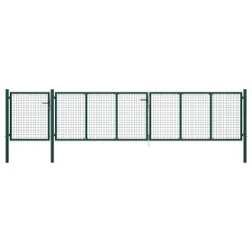 Grünes Gartentor aus Stahl 500x100 cm von vidaXL, Gartentore - Ref: Foro24-144317, Preis: 466,71 €, Rabatt: %