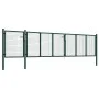 Puerta de jardín de acero verde 500x100 cm de vidaXL, Puertas de jardín - Ref: Foro24-144317, Precio: 476,84 €, Descuento: %