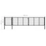 Puerta de jardín de acero gris antracita 500x100 cm de vidaXL, Puertas de jardín - Ref: Foro24-144335, Precio: 565,60 €, Desc...