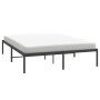 Estructura de cama de metal negro 140x200 cm de vidaXL, Camas y somieres - Ref: Foro24-350847, Precio: 115,30 €, Descuento: %