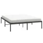 Estructura de cama de metal negro 140x200 cm de vidaXL, Camas y somieres - Ref: Foro24-350847, Precio: 111,27 €, Descuento: %