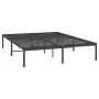 Estructura de cama de metal negro 140x200 cm de vidaXL, Camas y somieres - Ref: Foro24-350847, Precio: 111,27 €, Descuento: %