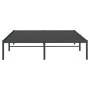Estructura de cama de metal negro 140x200 cm de vidaXL, Camas y somieres - Ref: Foro24-350847, Precio: 111,27 €, Descuento: %
