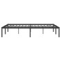 Estructura de cama de metal negro 140x200 cm de vidaXL, Camas y somieres - Ref: Foro24-350847, Precio: 115,30 €, Descuento: %