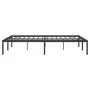 Estructura de cama de metal negro 140x200 cm de vidaXL, Camas y somieres - Ref: Foro24-350847, Precio: 111,27 €, Descuento: %