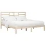 Estructura de cama de madera maciza 200x200 cm de vidaXL, Camas y somieres - Ref: Foro24-3105815, Precio: 126,64 €, Descuento: %