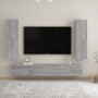 Wand-TV-Schränke 2 Stk. Sonoma grau 30,5x30x110 cm von vidaXL, TV-Möbel - Ref: Foro24-826679, Preis: 85,55 €, Rabatt: %