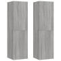 Wand-TV-Schränke 2 Stk. Sonoma grau 30,5x30x110 cm von vidaXL, TV-Möbel - Ref: Foro24-826679, Preis: 85,55 €, Rabatt: %