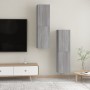 Wand-TV-Schränke 2 Stk. Sonoma grau 30,5x30x110 cm von vidaXL, TV-Möbel - Ref: Foro24-826679, Preis: 85,55 €, Rabatt: %