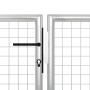 Puerta de jardín de acero plateado 350x75 cm de vidaXL, Puertas de jardín - Ref: Foro24-144340, Precio: 282,86 €, Descuento: %