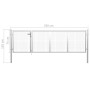 Puerta de jardín de acero plateado 350x75 cm de vidaXL, Puertas de jardín - Ref: Foro24-144340, Precio: 282,86 €, Descuento: %