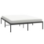 Estructura de cama de metal negro 160x200 cm de vidaXL, Camas y somieres - Ref: Foro24-350849, Precio: 129,24 €, Descuento: %