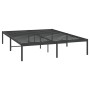 Estructura de cama de metal negro 160x200 cm de vidaXL, Camas y somieres - Ref: Foro24-350849, Precio: 129,24 €, Descuento: %