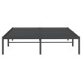 Estructura de cama de metal negro 160x200 cm de vidaXL, Camas y somieres - Ref: Foro24-350849, Precio: 129,24 €, Descuento: %