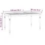 Mesa Batavia madera maciza de teca 150x90x75 cm de vidaXL, Mesas de jardín - Ref: Foro24-319165, Precio: 230,66 €, Descuento: %