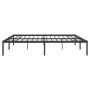 Estructura de cama de metal negro 180x200 cm de vidaXL, Camas y somieres - Ref: Foro24-350850, Precio: 98,74 €, Descuento: %