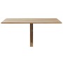 Mesa plegable de pared color roble 100x60 cm