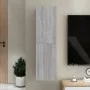 Sonoma gray wall-mounted TV cabinet 30.5x30x110 cm by vidaXL, TV Furniture - Ref: Foro24-826678, Price: 49,85 €, Discount: %