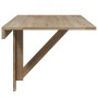 Mesa plegable de pared color roble 100x60 cm